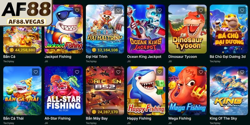 Mỗi cấp độ bắn cá đều có giá trị điểm số hấp dẫn khác nhau